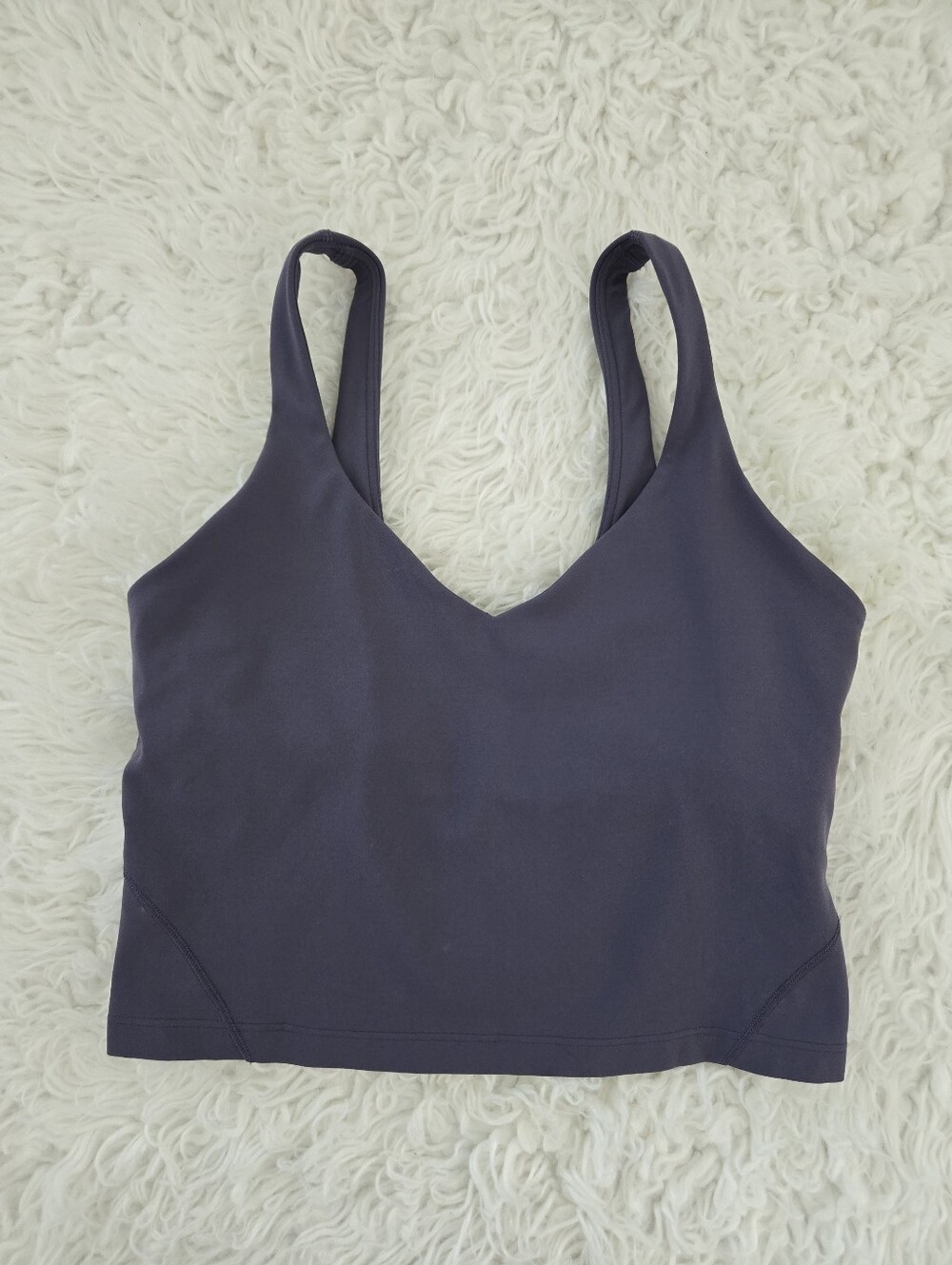 Lululemon Align Tank - Tight Fit Cropped Size 8. Purple Ash.